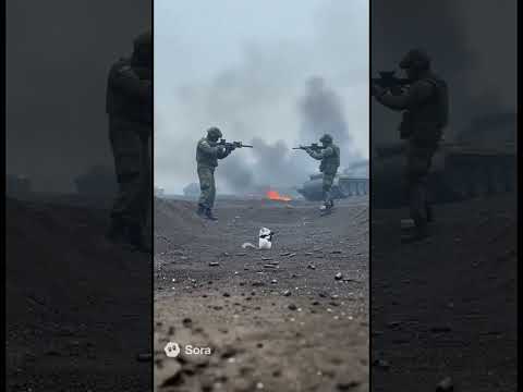 チンチラさん戦場に行く💥                   #チンチラ#チンチラのいる暮らし #戦場#AI