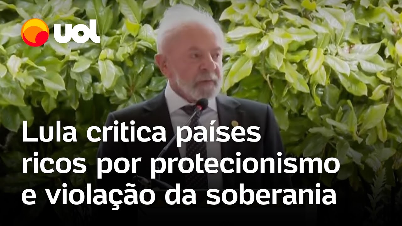 Lula diz que países ricos usam o combate ao crime como pretexto para violar nossa soberania