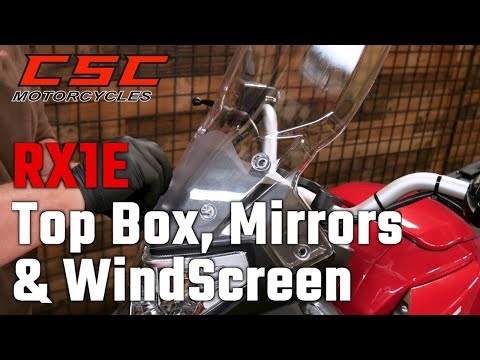 How to Set Up Your RX1E Electric Motorcycle with Windscreen, Top Box, and Mirrors in Minutes