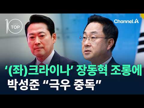 ‘(좌)크라이나’ 장동혁 조롱에 <strong>박성준</strong> “극우 중독” / 채널A / 뉴스TOP10