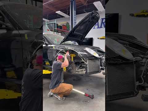 Porsche 911 widebody fender cutting continues #automotive #projectcar #porsche #cars