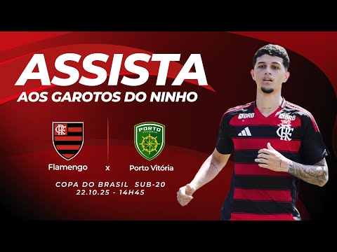 🔴 AO VIVO: FLAMENGO X PORTO VITÓRIA | COPA DO BRASIL SUB-20 (22/10/25)