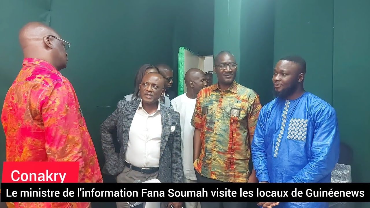 Le MIC Fana Soumah visite les locaux de #Guinéenews