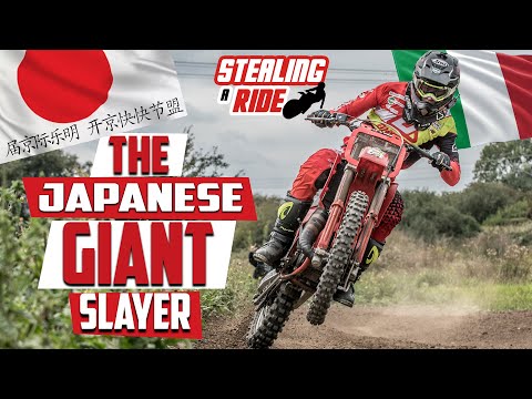 Stealing a Ride on an Ultra Rare Giant Slaying 2 Stroke MX Bike!