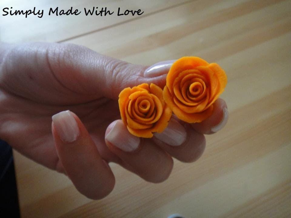 How To Make A Simple 3d Polymer Clay Rose In 5 Minutes Tutorial Youtube