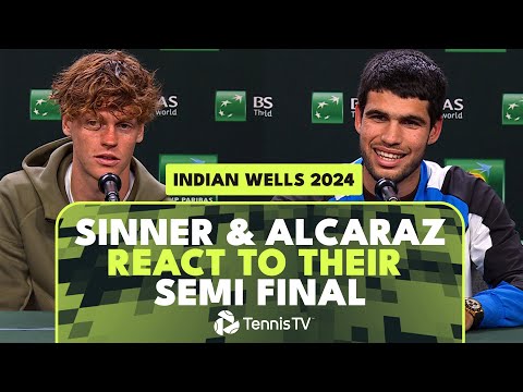 Carlos Alcaraz & Jannik Sinner React To Their Thrilling Indian Wells Encounter! 🗣