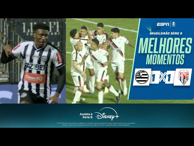 Athletic e Atlético-GO ficam no EMPATE em jogo com muitas CHANCES de GOL | Melhores Momentos