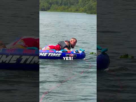 TUBING BEHIND MY MONSTER TRUCK