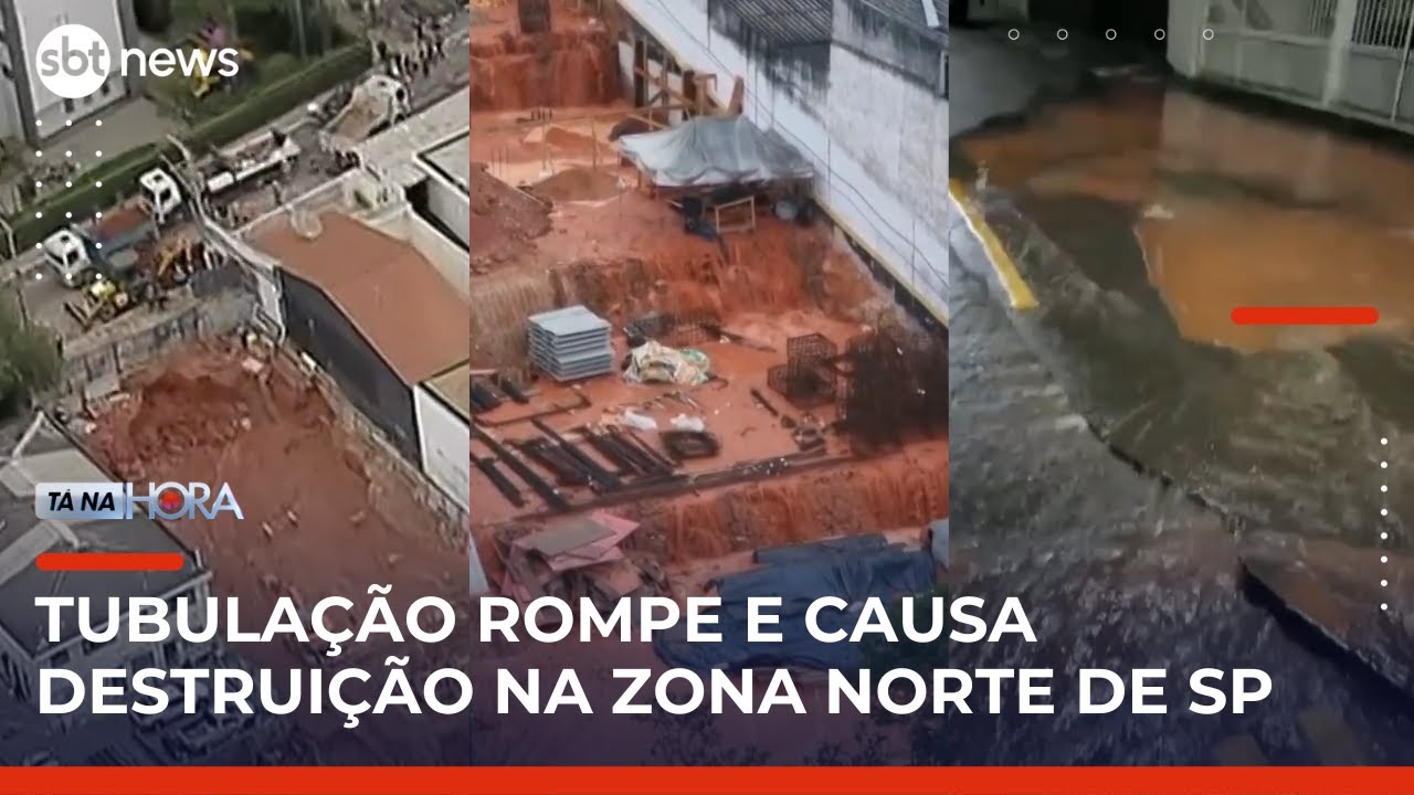 Tubulação de água rompe e deixa ruas e casas alagadas na Freguesia do Ó em SP | TanaHora