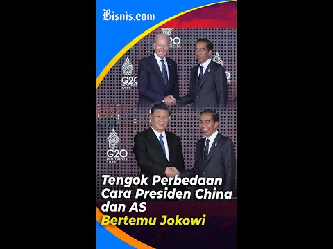 Tengok Perbedaan Cara Presiden China dan AS Bertemu Jokowi