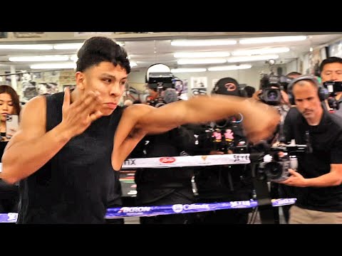 Jaime munguia razor sharp for canelo in media workout days away from fight!