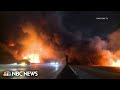 Critical roadway I-10 in California shut down indefinitely after explosive fire