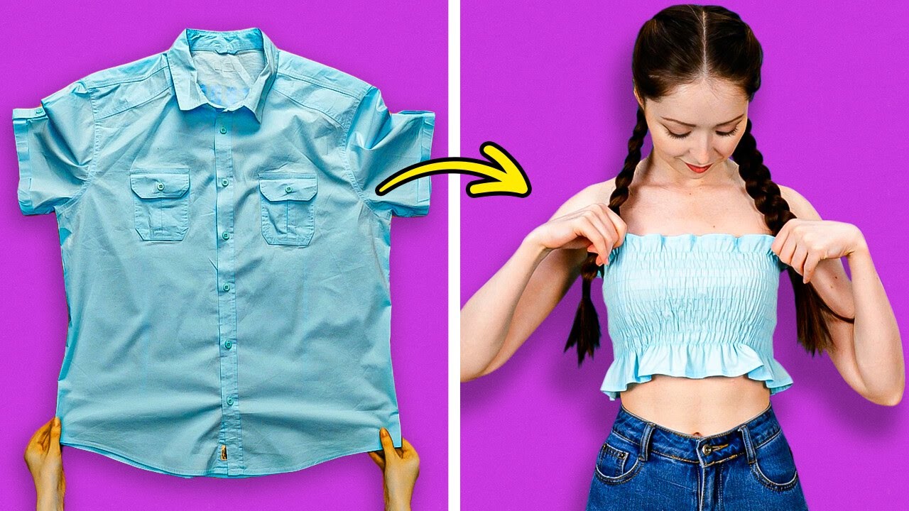 100+ Easy Cuts to Transform Old Clothes Into Trendy New Looks! 🔥👗