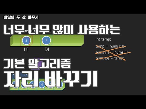 2025 자바 강의(Java) 100 - 정렬을 위한 자리바꾸기 알고리즘