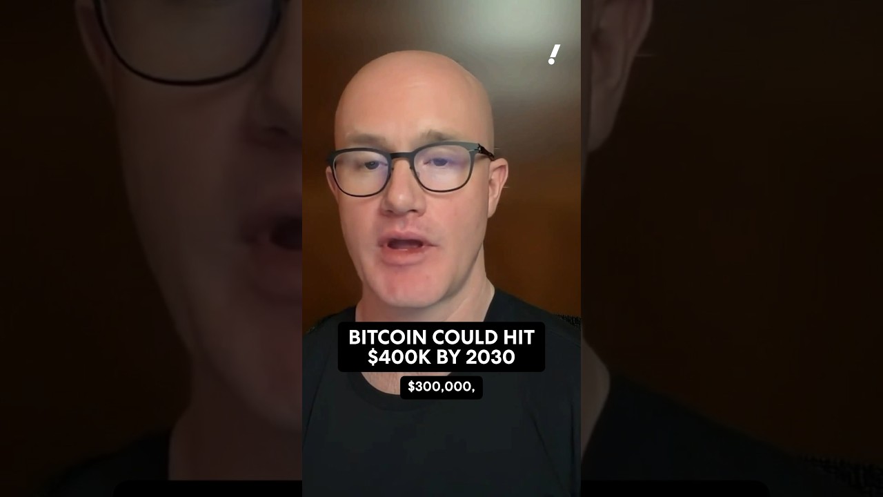Coinbase CEO Brian Armstrong predicts bitcoin could hit $300,000 or $400,000 by 2030. 🚀