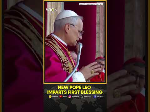 New Pope Leo XIV Imparts First 'Urbi Et Orbi' Blessing | WION Shorts