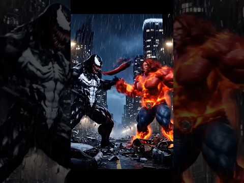 Red She-Hulk vs Venom SheThe Ultimate Showdown#hulkvsvenom#trending #epicbattle