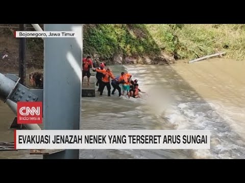 Evakuasi Jenazah Nenek Terseret Arus Sungai