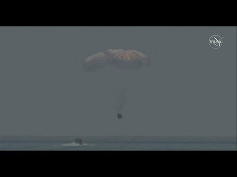 WATCH: SpaceX Dragon Capsule Splashes Down