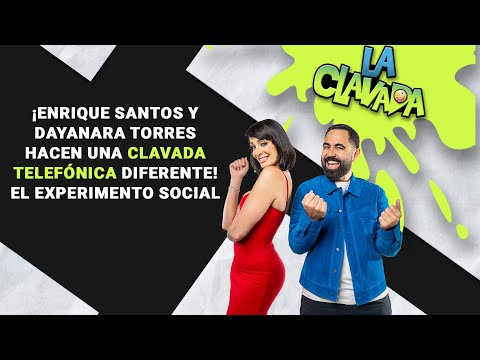 ¡Enrique Santos y Dayanara Torres hacen una Clavada Telefónica diferente!