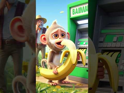 बंदर ने लगाया केला ATM – किसान भी रह गया हैरान #shortvideo #shorts #short #viral #youtubeshorts #ai