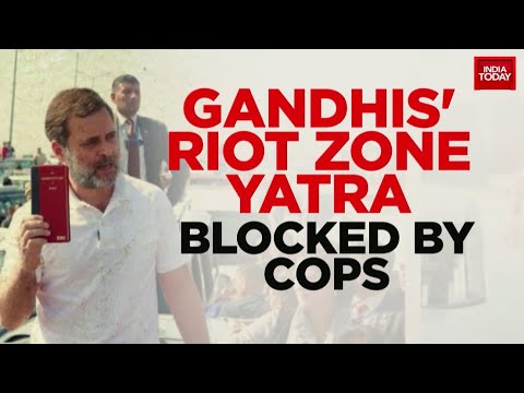 Sambhal Violence: LoP Rahul Gandhi Blocked From Entering Sambhal, High Drama At Choked Delhi Border