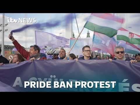 Thousands demonstrate in Hungary against government’s anti-LGBT+ laws | ITV News