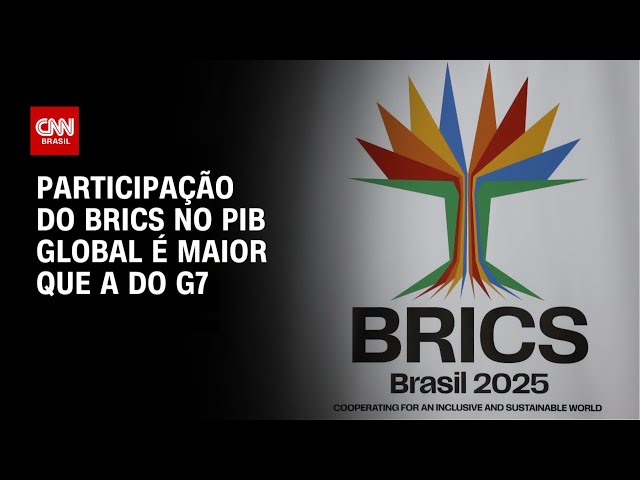 Cúpula no Rio de Janeiro: participação do Brics no PIB global é maior que a do G7 | AGORA CNN