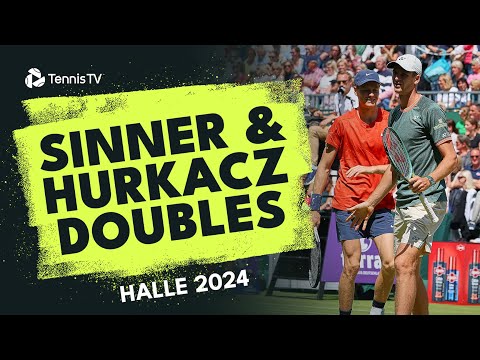 Jannik Sinner & Hubert Hurkacz Play Doubles Together | Halle 2024 Match Highlights