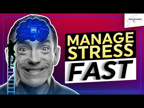 3 Ways To Manage Your Stress FAST! (you can't afford to miss this!)