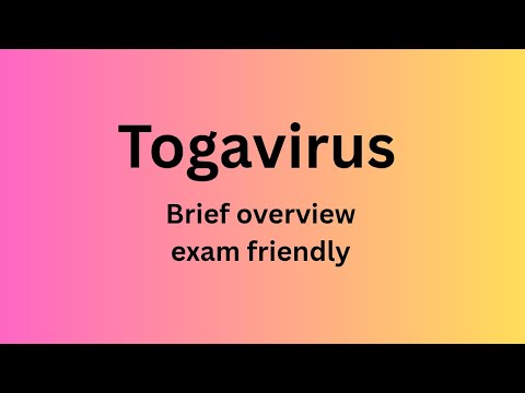 Toga virus || Quick overview and Exam friendly 