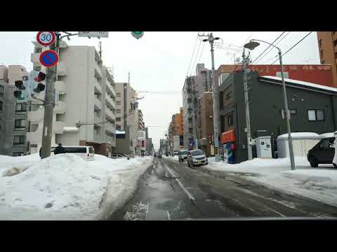 西9丁目線 [ 札幌市 4K/60p メインの国道でなく隣にある市道をわざわざドライブして楽しむ ] 大通交点～福住桑園通交点（車載動画 2025）
