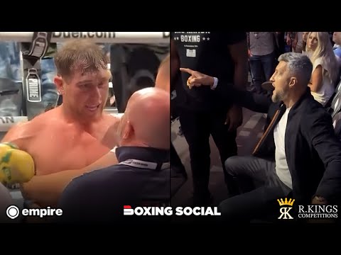 SECURITY CALLED! DARREN TILL CHARGES AT CARL FROCH AFTER BRUTAL KO WIN