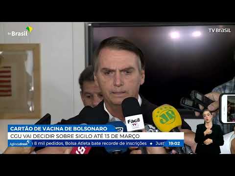 CGU decide até 13 de março sobre sigilo de cartão vacinas de Bolsonaro