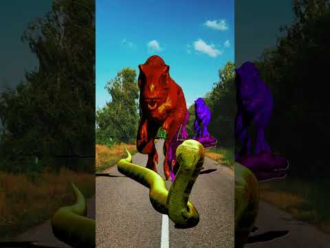 Big dinosaur Chase and chasing part-319#youtubeshorts #dinosaur #dino #trex #jurassicpark #tending