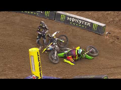 Supercross Round #2 250SX Highlights - Houston, TX, NRG Stadium - Jan 19, 2021 #supercross