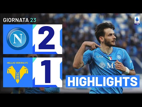 NAPOLI-VERONA 2-1 | HIGHLIGHTS | 23ª GIORNATA | SERIE A TIM 2023/24