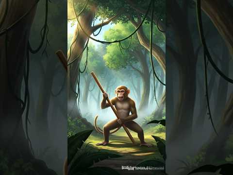 The Monkey Hero (Part 15): Funny Jungle Chaos 🍌 | Banana Bomb Explosion | Hindi Animation Story