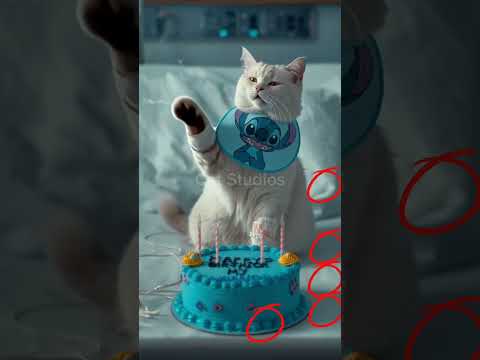 #happybirthday #funny #kitten #animalintelligence #kucing #cute #cat #cake #aicats #shorts #short #o