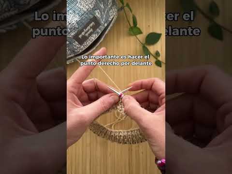 ¿Cómo tejer elástico simple cuando tejemos en circular?