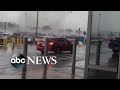 Storm rips through Texas parking lot amid tornado warnings