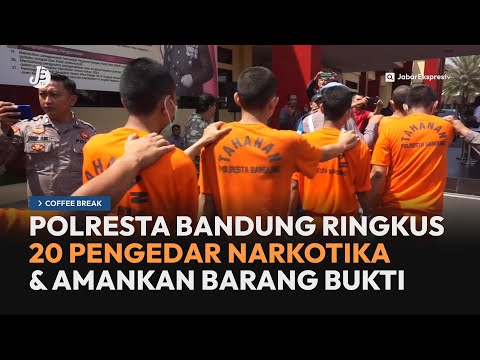 Satres Narkoba Polresta Bandung Tangkap 20 Pengedar dengan Puluhan Paket Narkotika