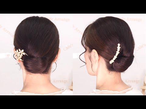 【ミデアムヘア/ロングヘア向け】簡単なのに色々な場面で使用できる「まとめ髪」