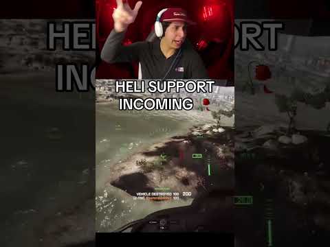 HELI SUPPORT INCOMING 🥀#gaming #fyp #funny #battlefield #helicopter #shorts #shortsviral