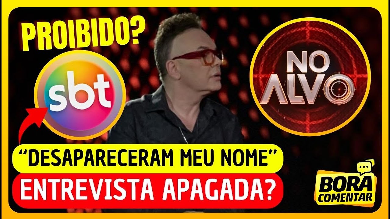 🚨Felipeh Campos se revolta com direção do SBT e cobra exibição de entrevista no programa No Alvo
