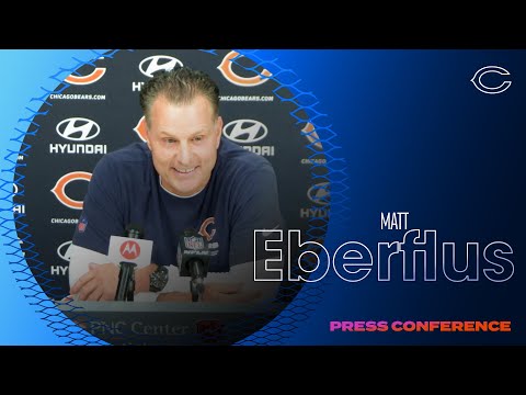 Matt Eberflus on Roquan Smith at practice: 'We're excited' | Chicago Bears video clip