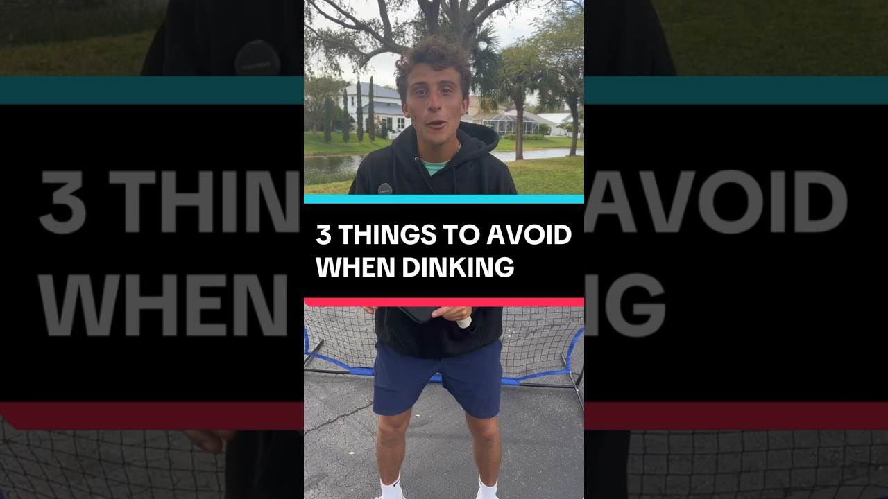 3 things to AVOID when dinking! #pickleball #pickleballtips #shorts