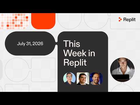 صورة مصغرة لفيديو Replit Design Is Here, Model Selector & Follow-up Tasks | This Week in Replit (Jul 31, 2026)