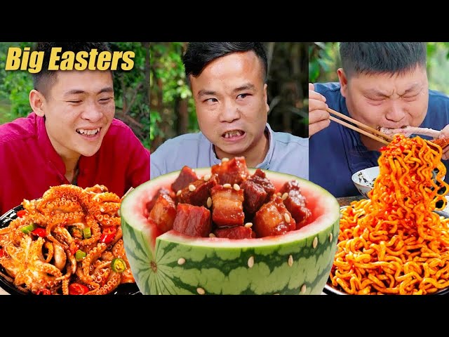 One watermelon per person today!| TikTok Video|Eating Spicy Food and Funny Pranks|Funny