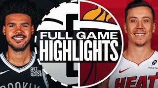 NETS at HEAT | FULL GAME HIGHLIGHTS | December 23, 2024